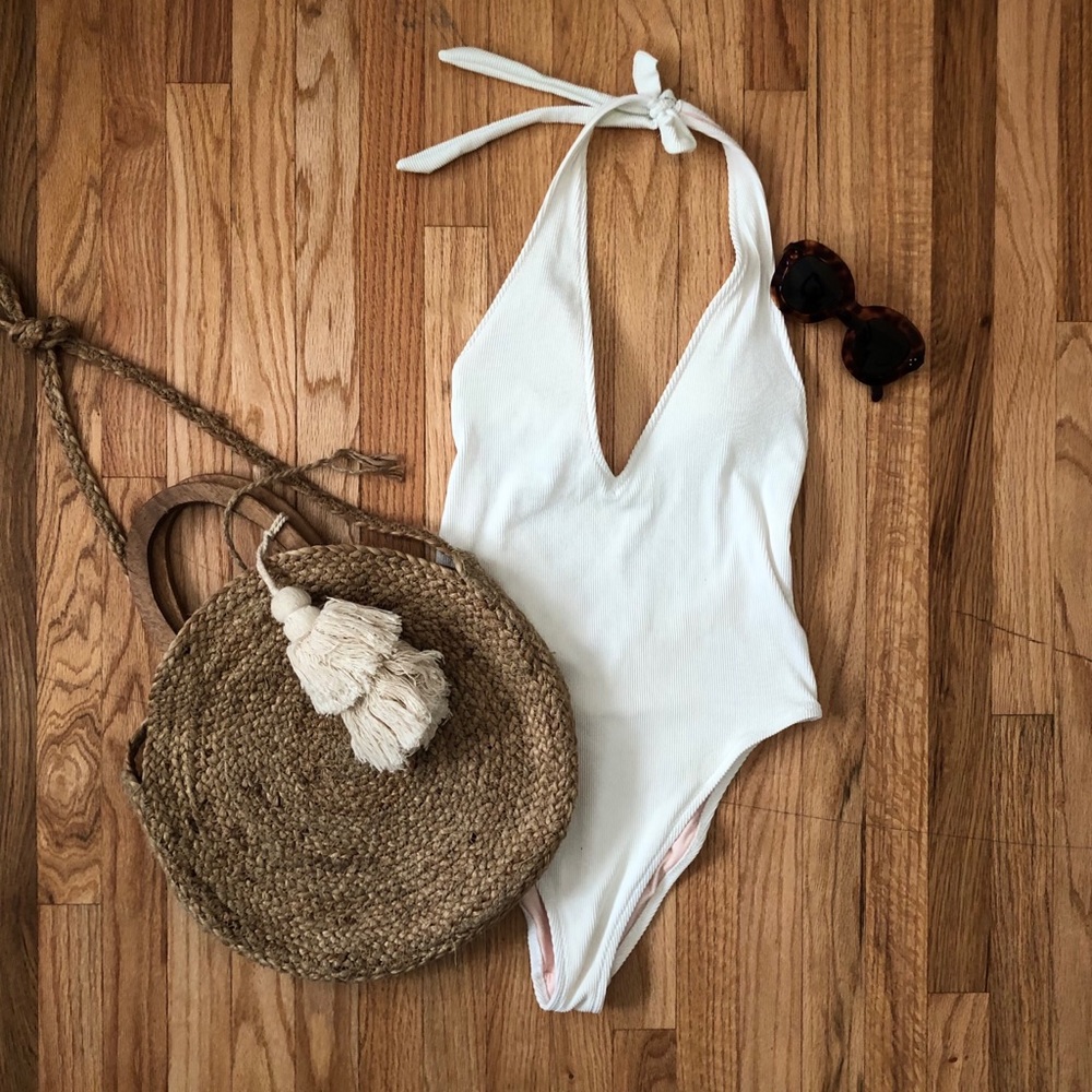 White One-piece Swimsuit